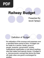 Railway Budget: Presented by Smriti Tahlani