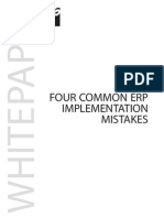 Four Common Erp Implementation Mistakes