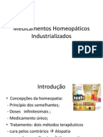 Medicamentos Homeopáticos Industrializados - Slides