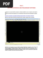 Autocad Interface and Preliminary Settings