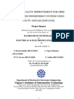 Power Quality Improvement For Grid Connected Wind Energy System Using Facts