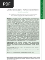 Utilidad Clínica de Los Marcadores Tumorales