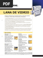 Ficha Técnica Lana de Vidrio