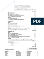 Gurukula Kangri University: M.Sc. Microbiology Syllabus (W.e.f. Session 2008-2009)