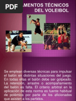 Fundamentos Tecnicos Del Voleibol