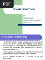 Demand Function