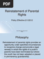 Reinstatement of Parental Rights Presentation - Maine DHHS