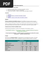 Formula of Factory Overhead Controllable Variance Example Reasons / Causes of Unfavorable Controllable Variance