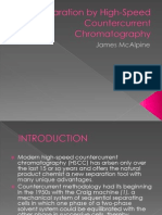 Separation by High-Speed Countercurrent Chromatography