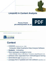 CAQDAS in Content Analysis