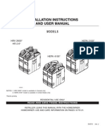 Installation Instructions and User Manual: Models