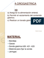 Colocacion Sonda Orogastrica y Vesical