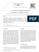 Co3O4 - Magnetic Study On Co3O4 Nanoparticles