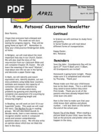 Kindergartennewsletter11 28 11