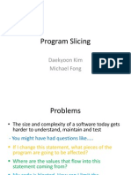 Program Slicing