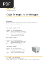 Caja de Registro de Desague