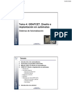 Tema 4 GRAFCET Diseno Implantacion en Automatas