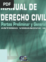 Vodanovic Haklicka, Antonio - Manual de Derecho Civil - Parte Preliminar y General Vol I