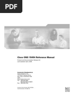 Cisco ONS 15454 Reference Manual: Product and Documentation Release 4.6 Last Updated: April, 2008