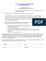 SBA Self Representation Form