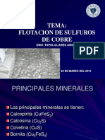 Flotacion de Sulfuros de Cobre