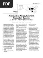 Recirculating Aquaculture Tank Production Systems: An Overview of Critical Considerations