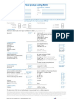 Heat Pump Sizing Form