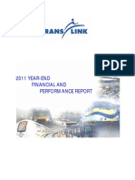 Translink BC 2011 Yearend Financial and Performance Report