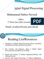 EE366-Digital Signal Processing: Muhammad Nafees Naveed