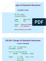 CEL351 - Hydrualic Structure Design