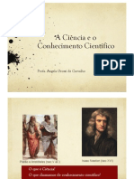 Aula 1 - A Ciencia e o Conhecimento Científico