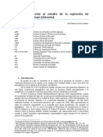 Una Aproximación Al Estudio de La Represión de Postguerra en Aspe (Alicante)