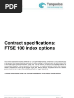 Contract Specification FTSE 100 Options