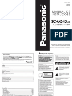 Som Panasonic AK640LB-S - Manual