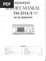 Kenwood TM 211 A Service Manual