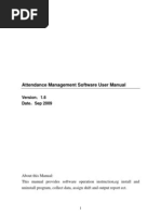 Attendance Management Software User Manual - V1.7