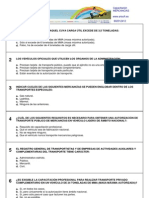 Test Capacitación Profesional Del Transporte de Mercancías