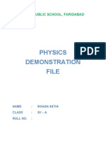 Physics Practical Project For Class 12 Boards