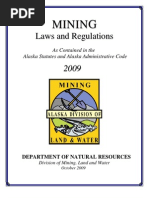 Alaska Mining Laws & Regulations Booklet