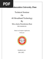 Tilak Maharashtra University, Pune: Technical Seminar On 4G Broadband Technology by