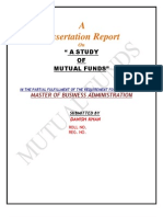 Dissertation Report On Mutual Funds 2