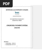 Chapter 2 Analysis Stage Online Bill Payment System Ver 2.0