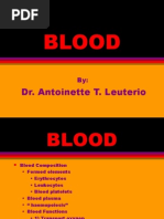 Blood: Dr. Antoinette T. Leuterio