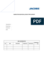 1.fabrication and Installation of Pipe Support