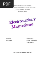 Electrostatica y Magnetismo