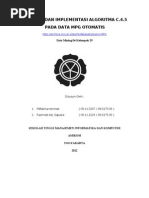 Laporan Data Mining - Analisis Algoritma C45 Pada MPG Otomatis