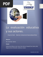 La Evaluacion Educativa y Sus Actores Eze