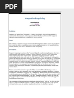 Distributive ND Integrative Bargaining