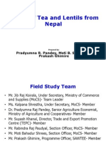 Tea and Lentil Export Potential of Nepal