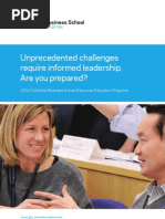 Unprecedented Challenges Require Informed Leadership. Are You Prepared?